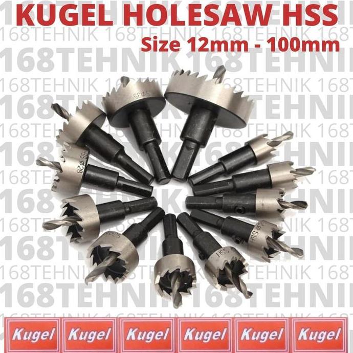 Kugel HSS 12100mm Set / Hole Saw HSS / Mata Bor Besi Kugel
