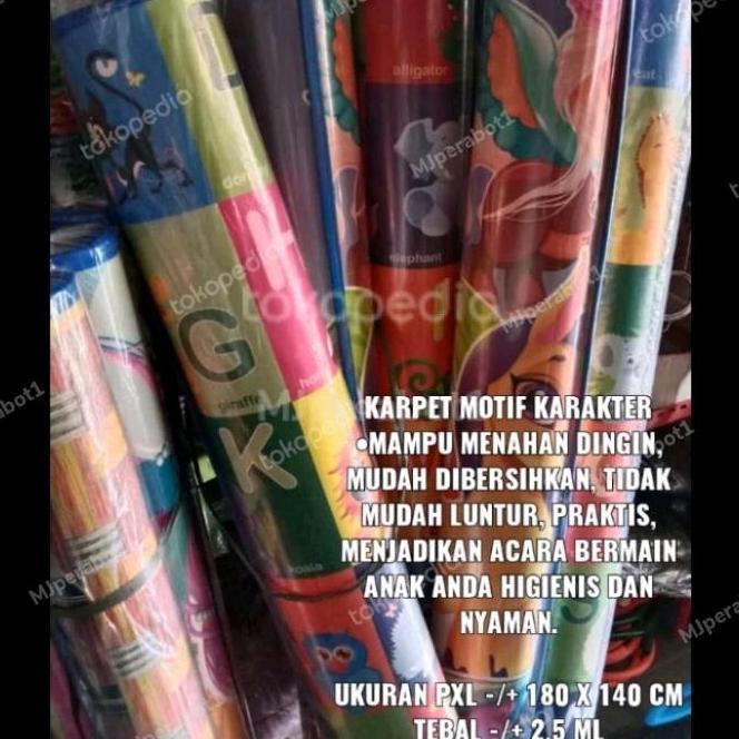 Ready Karpet Lantai Motif/ Karpet Karakter/ Tikar Spon Plastik