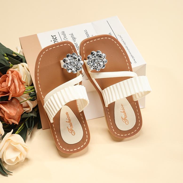 DISKON HAPPYBYKIDS SANDAL ANAK PREMPUAN WANITA PREMIUM TKSD CEWE KEKINIAN FLATSHOES UMUR 3-8 TAHUN Y