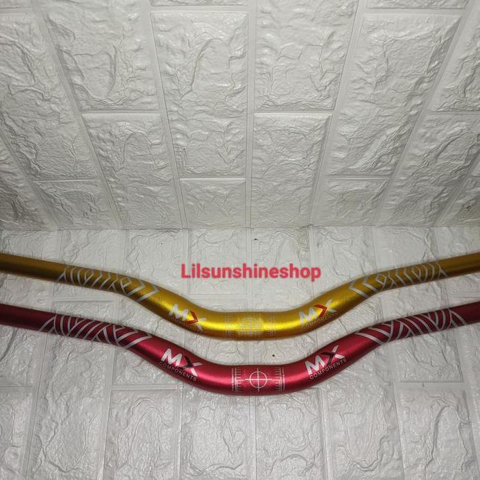 Stang Handlebar 31.8 MX Alloy Oversize 31.8mm Panjang 740mm Sepeda Gunung MTB