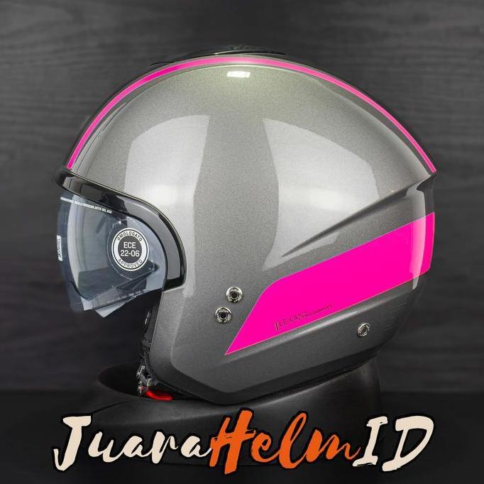 NOLAN HELM N202 DOLCE VITA #346 | GUN GREY BLACK PINK | N20-2 -N 202 CLASSIC RETRO