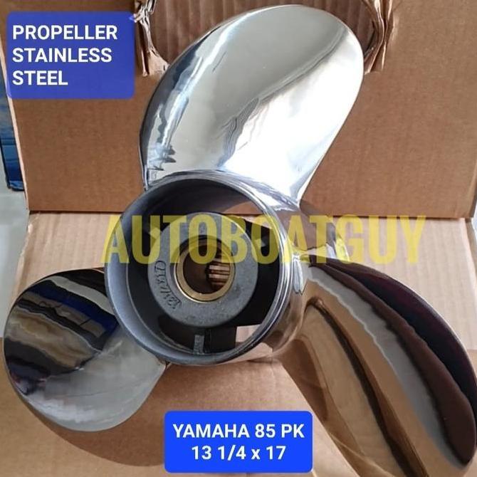 Propeller Yamaha 85 100 115 PK HP Stainless Steel / Baling Kipas Mesin Tempel
