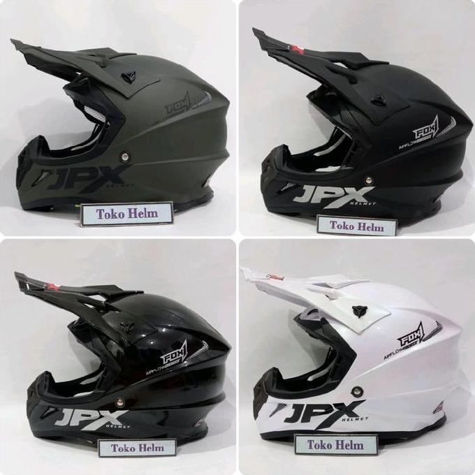 Helm JPX cross/trail JPX FOX1 polos Motorcycle