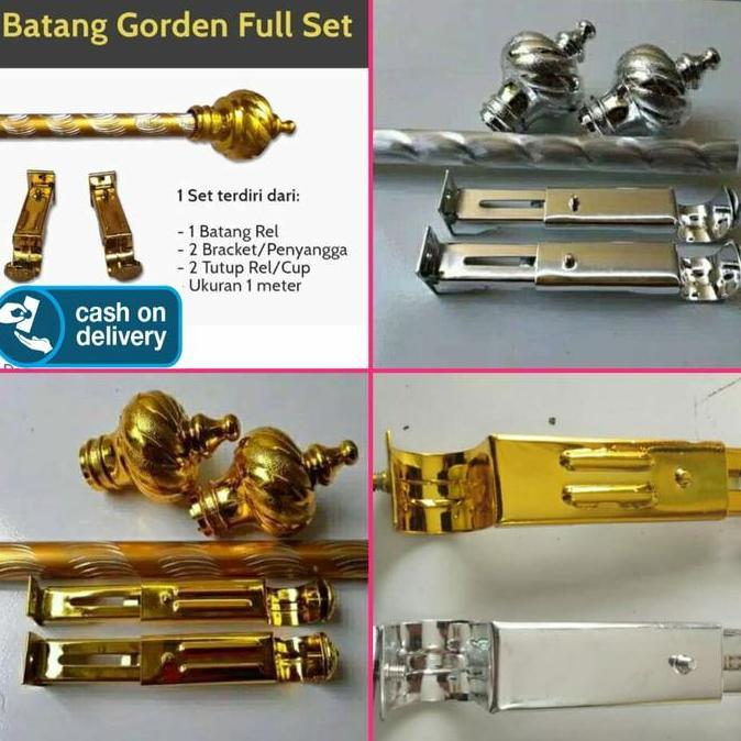 Ready batang hordeng jendela batang hordeng pintu tiang hordeng rell gorden