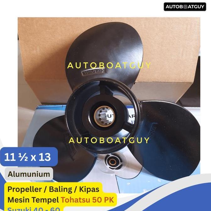 Propeller / Baling / Kipas Mesin Tempel Tohatsu 50 PK Suzuki 40 - 60