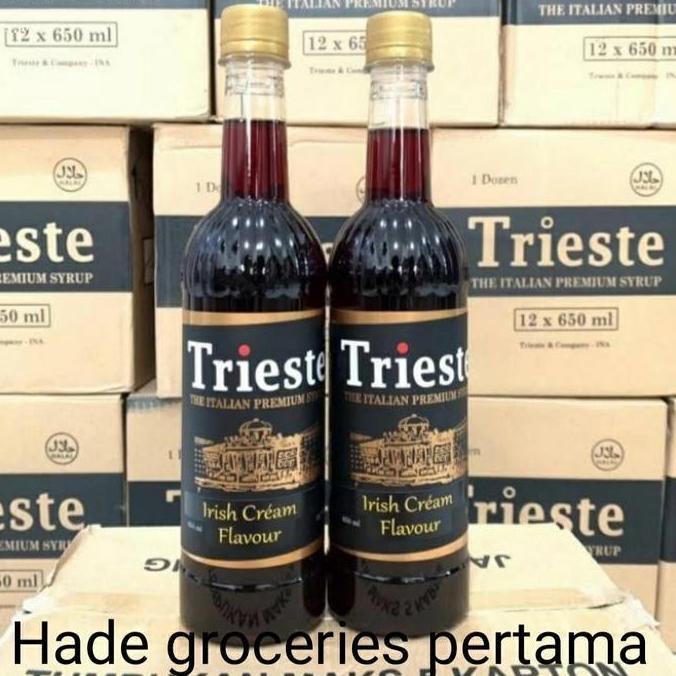 TRIESTE IRISH CREAM 650ML THE ITALIAN PREMIUM SYRUP