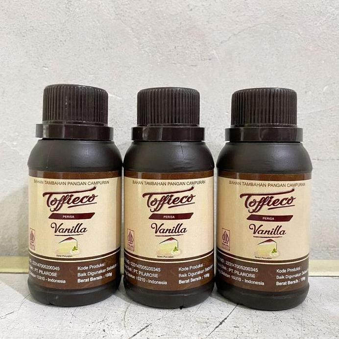 (100 gram) Toffieco perisa VANILLA botol | toffieco pasta vanilla | perisa vanilla