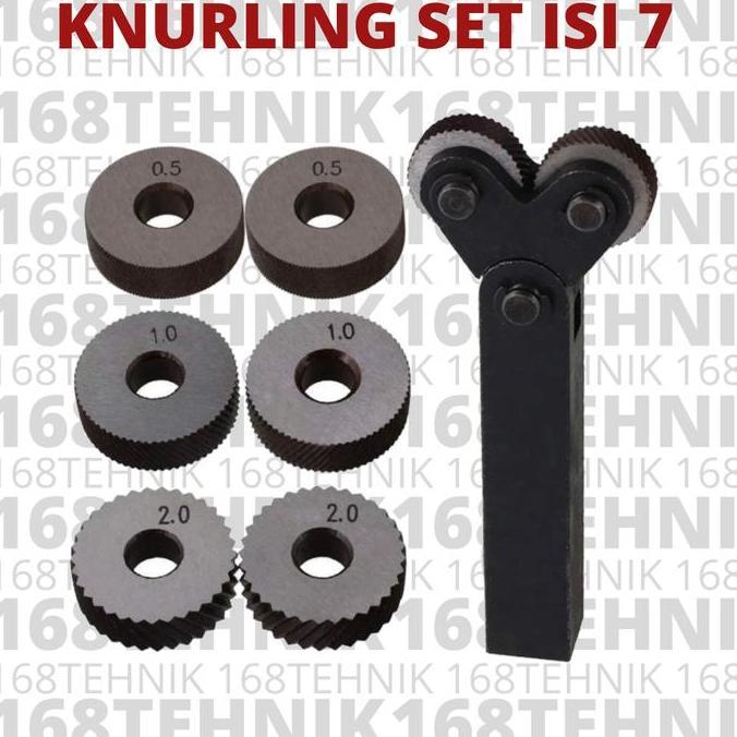 RODA KNURLING SET ISI 7 / MATA KNURLING SET ISI 7 / RODA KNURLING SET / GAGANG KNURLING