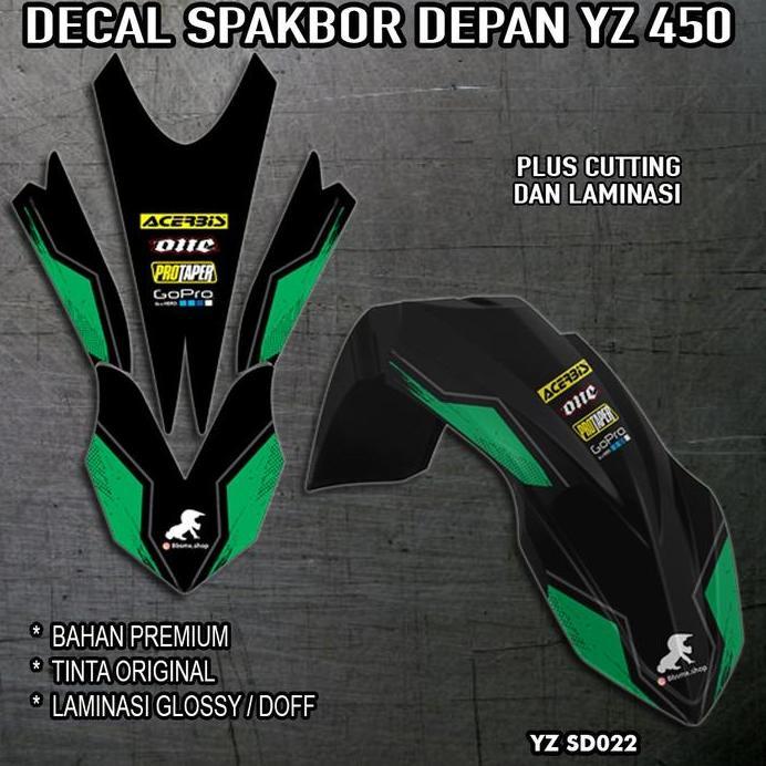 Decal Spakbor Depan YZ 450