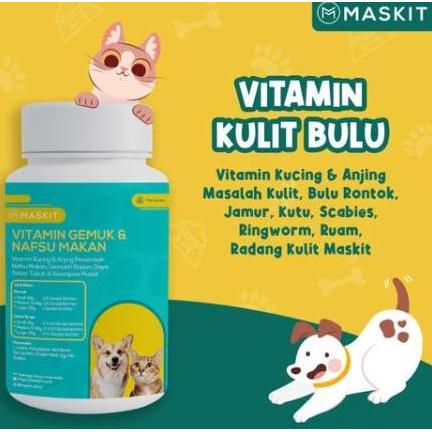 vitamin hewan kucing anjing penambah nafsu makan, gemukin badan, imun