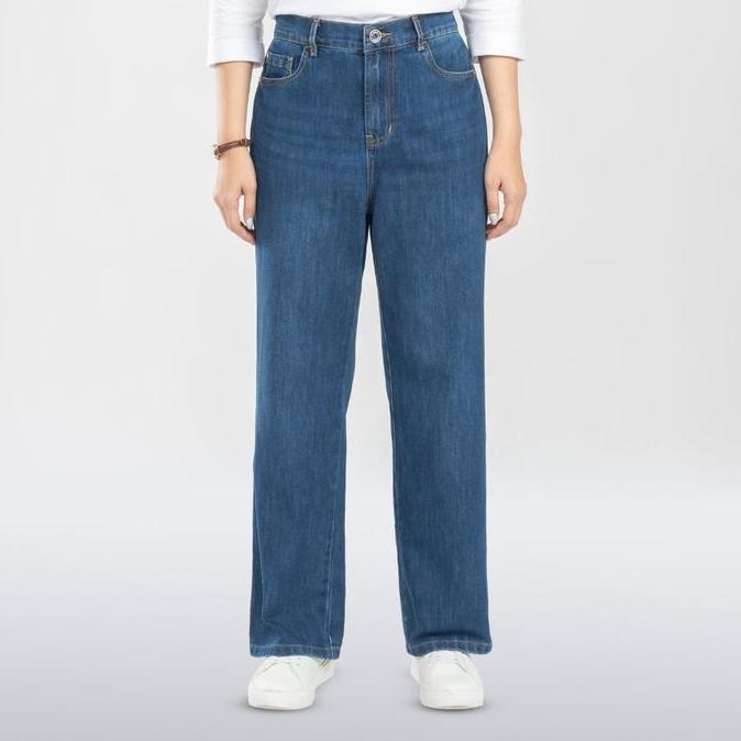 C2 Utopia Blue Straight Cut Jeans Wanita