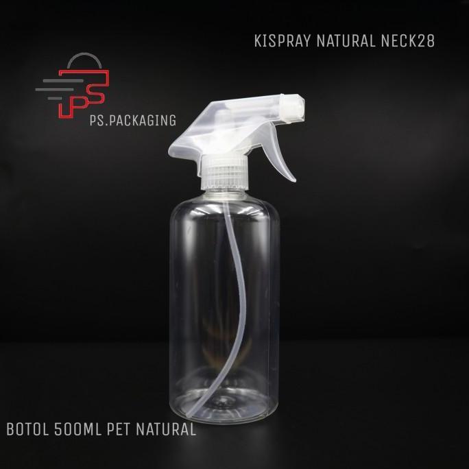 Botol Plastik Spray 500ml Natural / Kispray 500ml /Botol 500ml