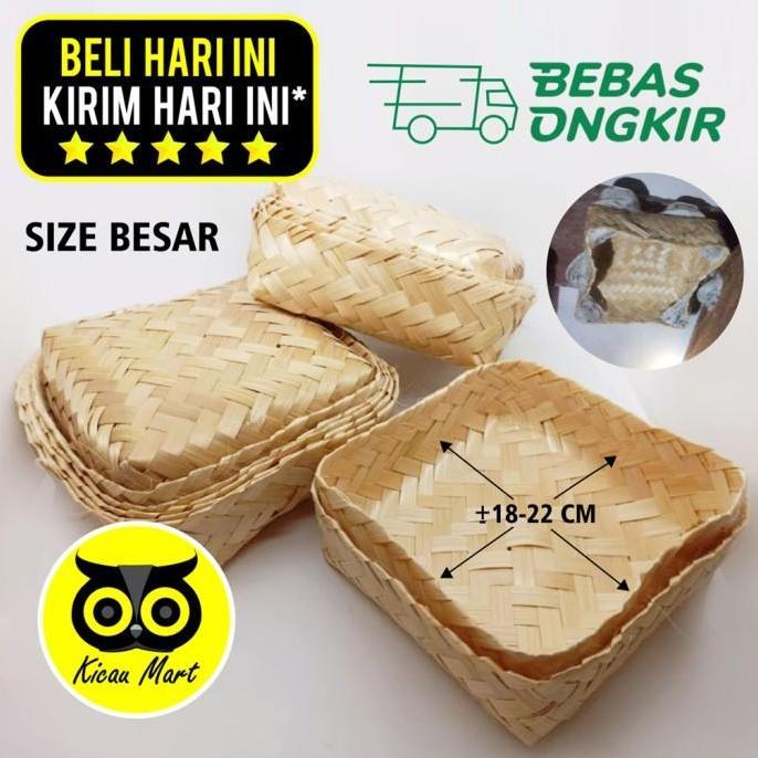 BESEK BAMBU SIRIP SARANG WALET BESEK BAKUL ANYAMAN KOTAK NASI HAMPERS