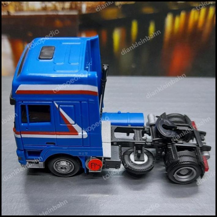TERLARIS AWM SKALA 1:87 HEAD TRUCK DAF 95 BIRU LIVERY DE LIER TRANS WW10 