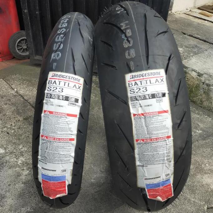 Ready BAN BATTLAX S23 120/70-17 & 190/55-17 BAN MOTOR SPORT