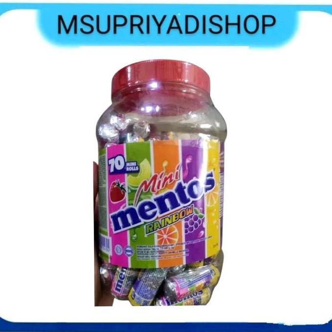 Mentos Mini Rainbow Toples Isi 70x10g