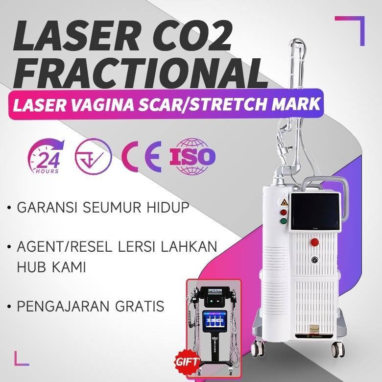 NEW Laser CO2 Fractional Alat Penghilang Stretch Mark Bopeng Bekas Jerawat 4D Eurostar laser CO2 sis