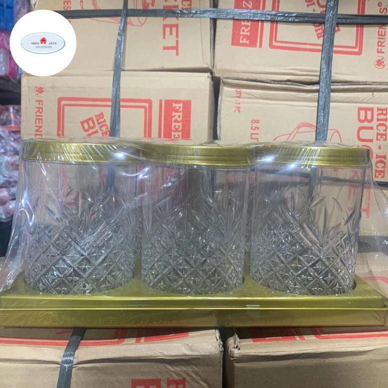 DISKON TOPLES DRAT CLOVER SET ISI 6 + NAMPAN / TOPLES LEBARAN / TOPLES HAMPERS / TEMPAT PENYIMPANAN 