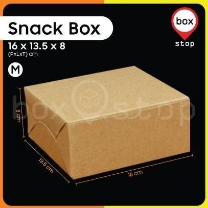 Kotak Snack Box - Dus Katering Catering - Box Kue - 16x13.5x8 cm