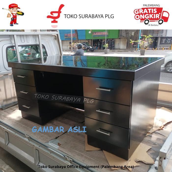 Meja Direktur Meja Kerja Pimpinan Meja Kantor Kayu 1 Biro Solid Wood