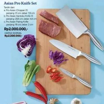 Tupperware asian pro, paring, knife, peeler dll original