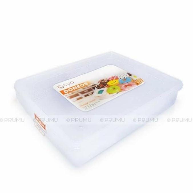 Clio - Kotak donat plastik - tempat donat plastik - box kue - Doneos