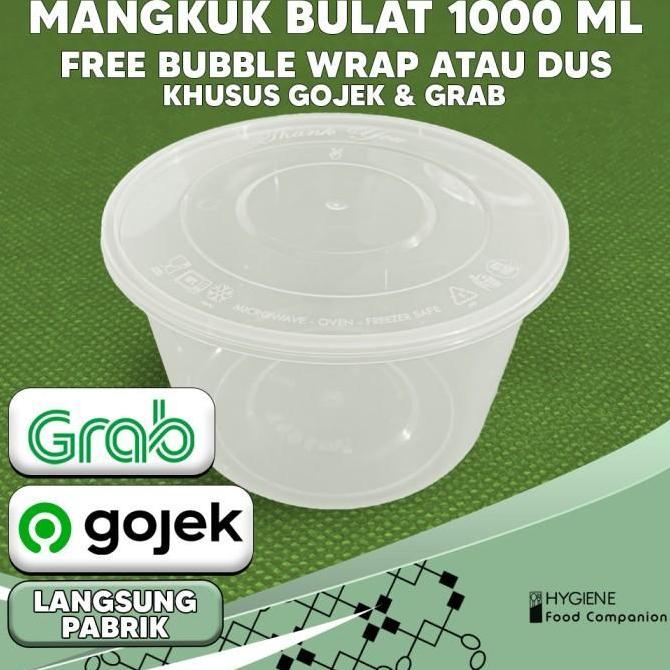 Thinwall Bulat 1000 ml Mangkok - Roundbowl 1000ml - Mangkok Bulat 1000