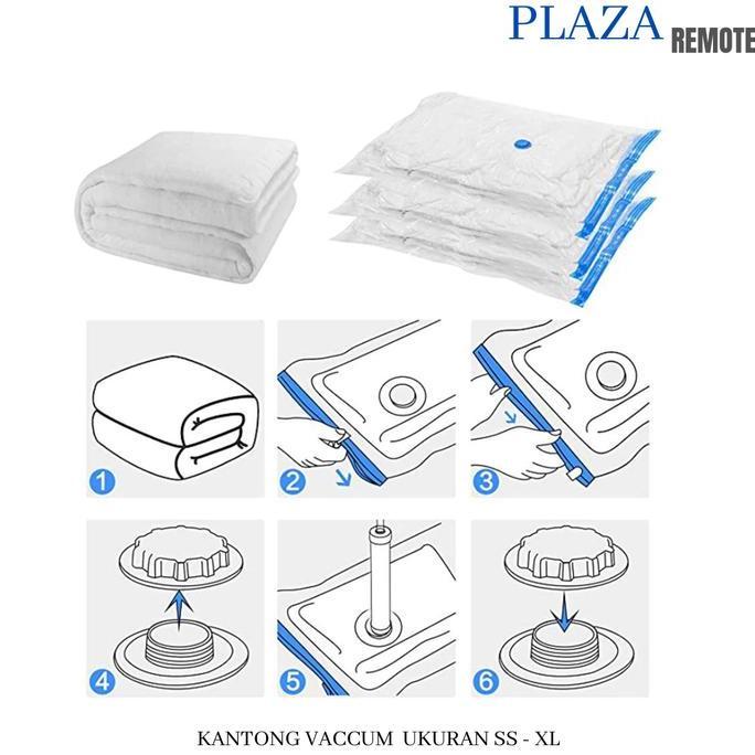 PLASTIK VACUM KOMPRESI TAS BAJU BANTAL BEDCOVER DLL