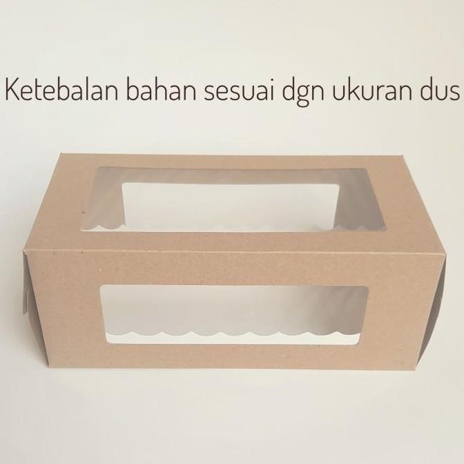 Dus kue box kue kotak kue bolu gulung box roll cake ukuran 22x12x10cm