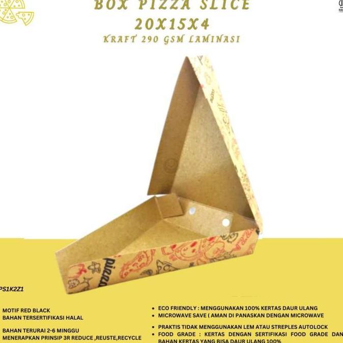 Dus Pizza Slice Box Pizza Segitiga Dus Crepes (PS1K2Z1)