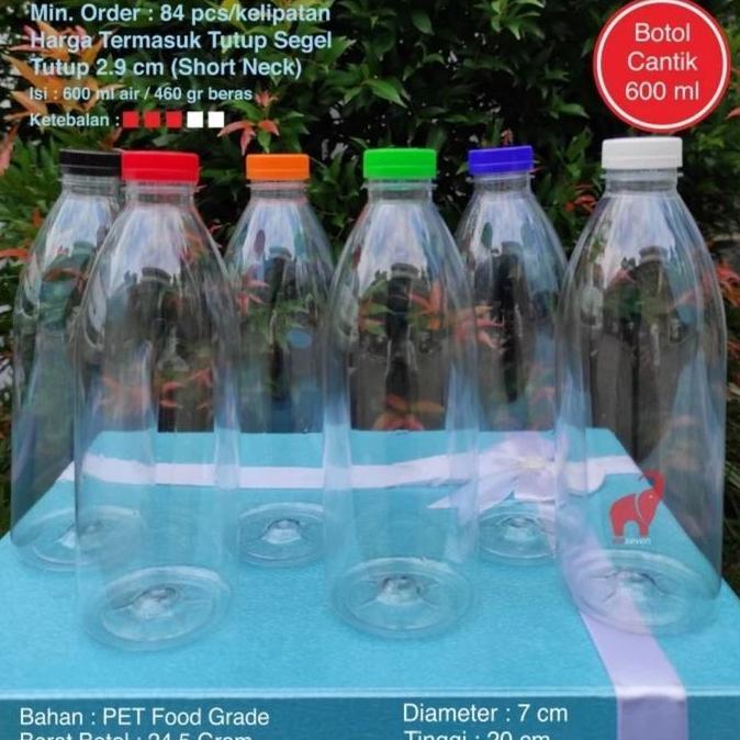 Botol Cantik 600 ml / Botol Plastik 600 ml / Botol Valencia SN