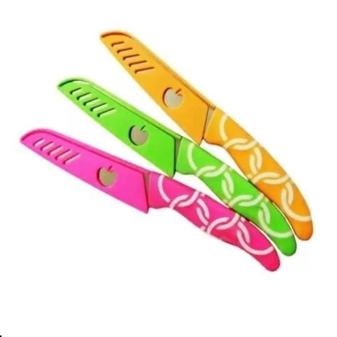 NEW PRODUCT Pisau Dapur Kecil Stenlis Sarung / pisau set / pisau dapur murah / pisau apel