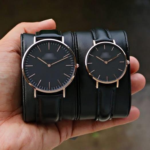 Big Promo ( Bisa Cod ) 100%Ori Jam Tangan Wanita Pria Dw Kulit Premium High Quality Include Box Excl