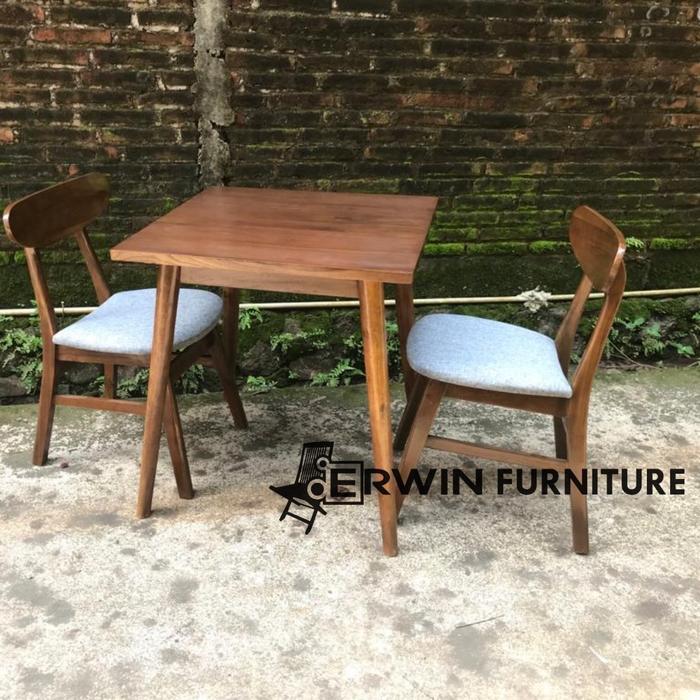 Meja sigle ropan 65x65 - meja cafe ropan - set table cafe terlaris