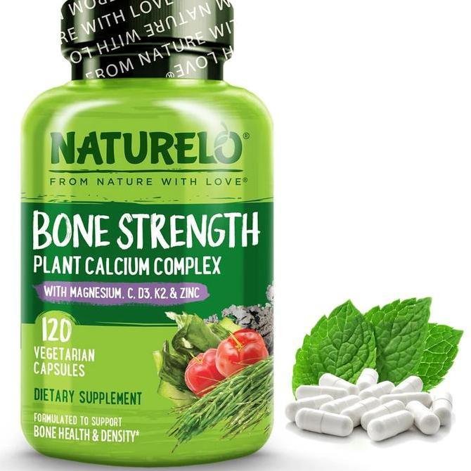 NATURELO - Calcium Supplements for Bone Strength - 120 capsules