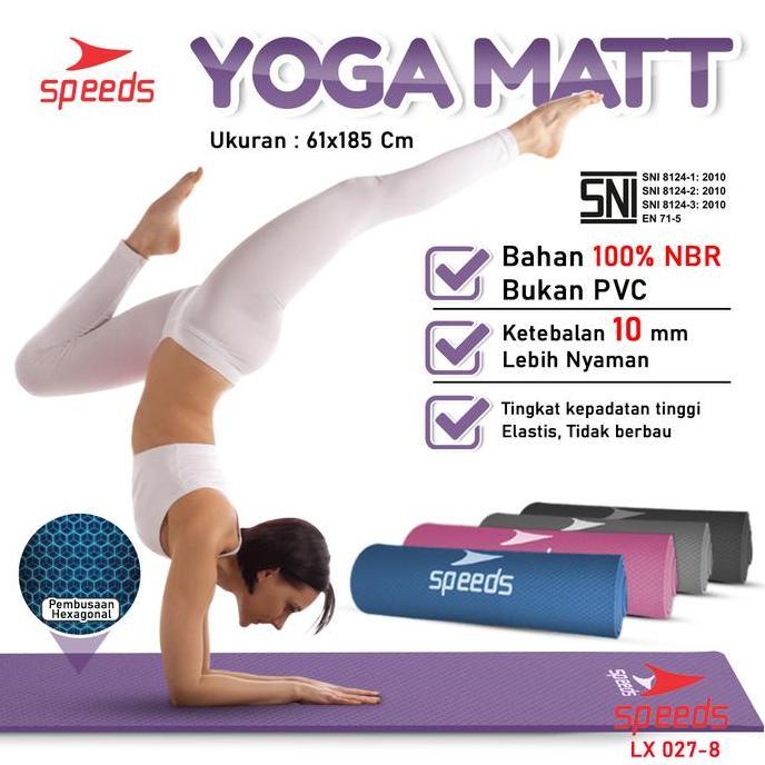 Matras Yoga Mat Karpet Spons Tikar Speeds 027-04