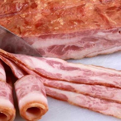 BACON BABI - STD (Pork Bacon Aroma/ Daging Babi Asap) - FROZEN FOOD