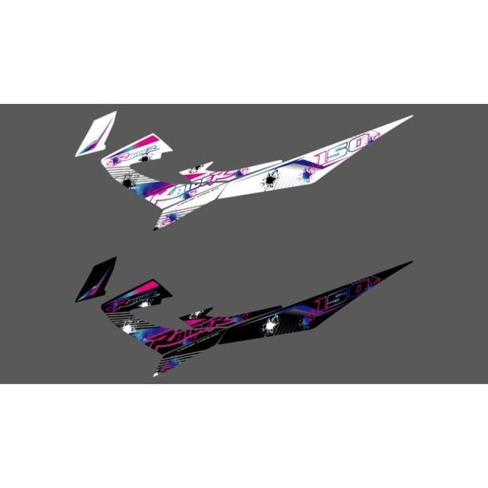 Striping Satria Fu Striping Satria Fu Facelift Transparan Exciter Rainbow Kendaraan