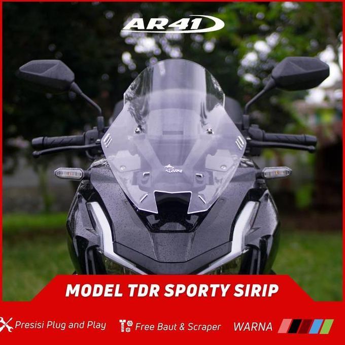 Windshield Adv Winshield Windshield Adv Winshield Visor Hitam Sporty - Pekat