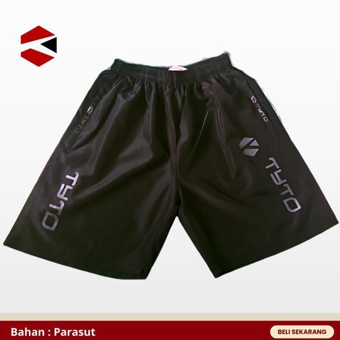SPORTYTO - Celana  Parasut Training Pendek Olahraga Pria Wanita Running Lari Gym outfit