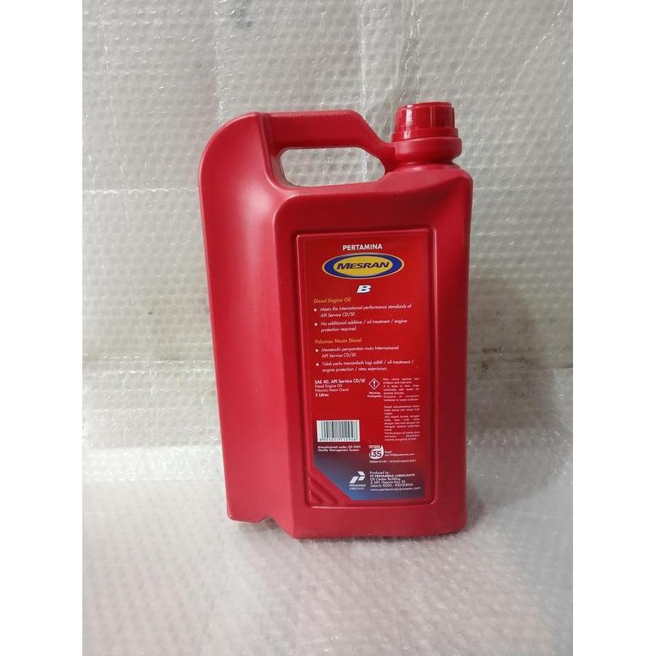 Ready Oli Diesel Pertamina Mesran B SAE40 5 Liter Asli