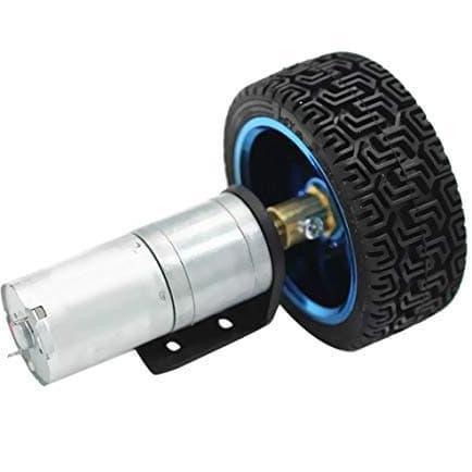High Torque Motor DC 12V 130RPM with wheel