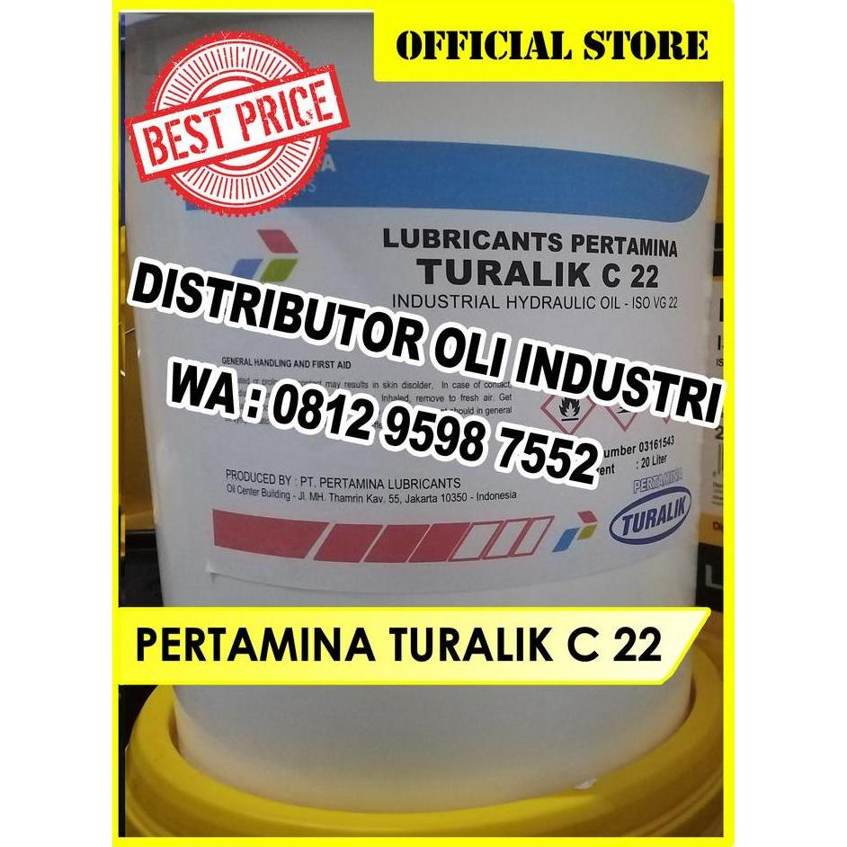 Ready PERTAMINA TURALIK C 22 ( Oli Hidrolik Zinc Free - ISO VG 22 )