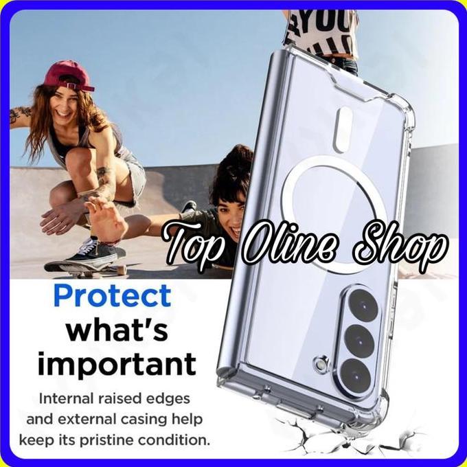 CASE FOR SAMSUNG GALAXY Z FOLD 2 / 3 / 4 / 5 / 6 / 7 5G CASE MAGSAFE MAGNETIC CLEAR HARD SOFT COVER