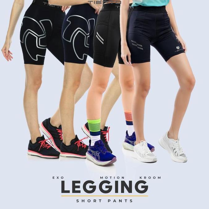 Tiento Baselayer Pendek Olahraga Wanita Legging Short Pants EXO Series Wanita