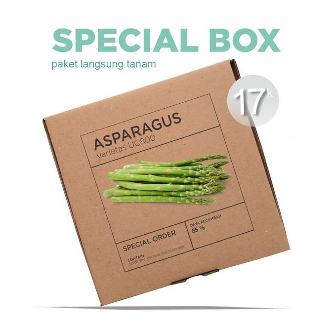 Paket Langsung Tanam - Gardening Kit - Benih Asparagus F1 UC800 Seeds