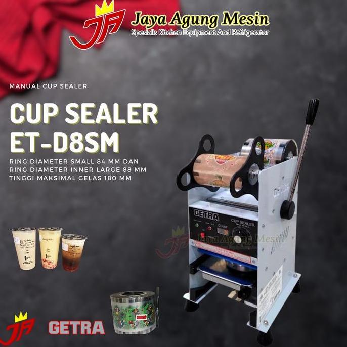 GETRA Cup Sealing Machine ET-D8SM / Cup Sealer ET D8SM