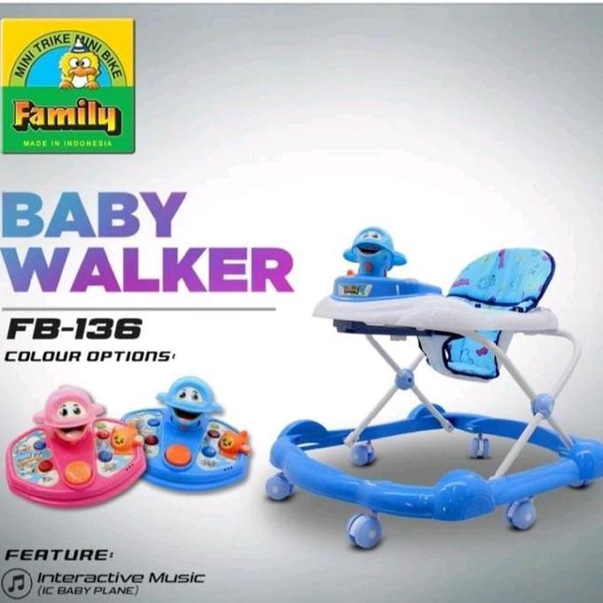 TERLARIS BABY WALKER FAMILY+MUSIK MUSIC 136 136/RODA BUAT BERJALAN BAYI FAMILY+MUSIK/BOX BAYI FAMILY