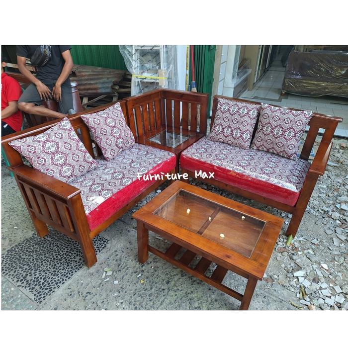 SOFA L KAYU MINIMALIS / KURSI KAYU L MINIMALIS / KURSI TAMU KAYU / SOFA L MINIMALIS / KURSI TAMU KAY