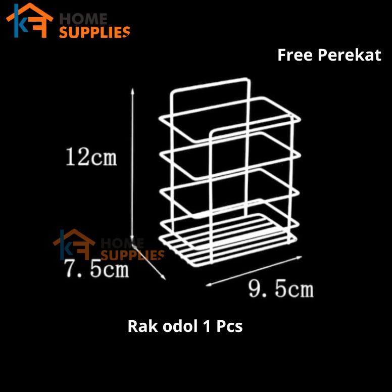 EXCLUSIVE KF Rak Sudut Kamar Mandi Jumbo 1 SET Tempel Dinding Serbaguna Free Perekat / Rak Kamar Man